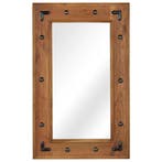 vidaXL Spiegel 50x80 cm massief acaciahout, Huis en Inrichting, Woonaccessoires | Spiegels, Verzenden, Nieuw