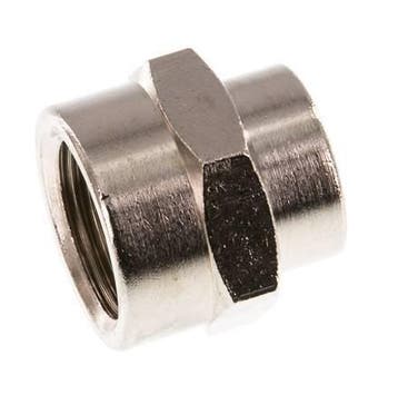 G 3/8 x G 1/4 Douille en laiton nickelé 16 Barres [2, Bricolage & Construction, Verzenden