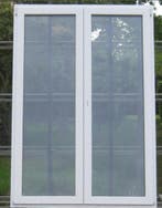 pvc terrasraam , chassis , raam 150 x 218 wit / agaatgrijs, Kunststof, Deurkozijn, Nieuw, Ophalen of Verzenden