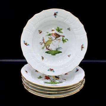 Herend - Exquisite Set of 6 Soup Plates (24,5 cm) -