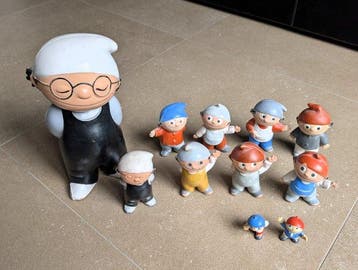 Mainzelmännchen - Set of 11 original vintage figurines -, Nieuw
