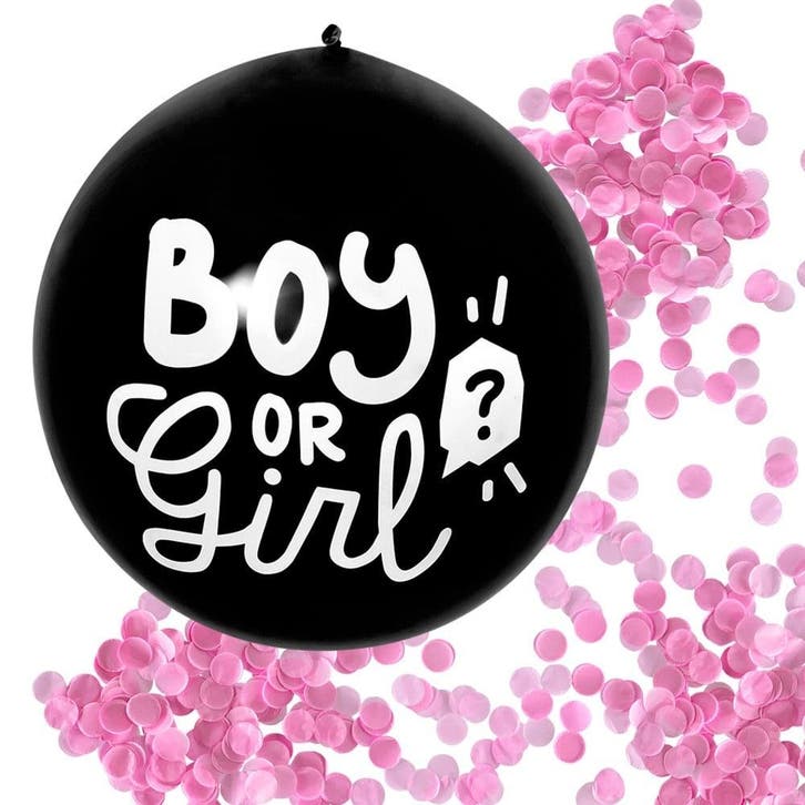 Gender Reveal Confetti Ballon Meisje 60cm, Hobby & Loisirs créatifs, Articles de fête, Envoi