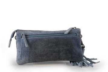Manfield Clutch Blauw, Handtassen en Accessoires, Tassen | Damestassen, Verzenden, Nieuw, Blauw
