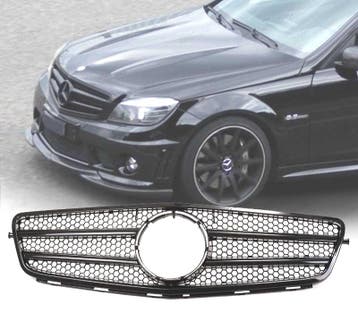 CALANDRE MERCEDES W204 07-11 LOOK AMG NOIR BRILLANT, Auto-onderdelen, Verzenden, Nieuw