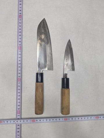 Keukenmes - Staal, Hout - Japan, Antiek en Kunst