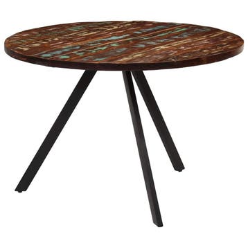 vidaXL Eettafel 110x75 cm massief gerecycled hout, Huis en Inrichting, Verzenden, Nieuw