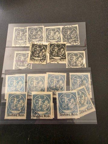 Duitsland 1872/1940 - grote avontuurlijk uitzoek partij op, Postzegels en Munten, Gestempeld