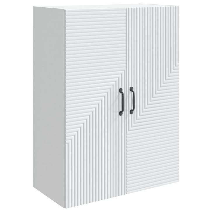 vidaXL Wandkast Wit 66 x 34,5 x 90 cm Bewerkt hout, Huis en Inrichting, Kasten | Overige, Nieuw, Verzenden