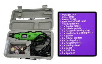 Veelzijdige multitool 135 Watt (met 40 accessoires), Verzenden