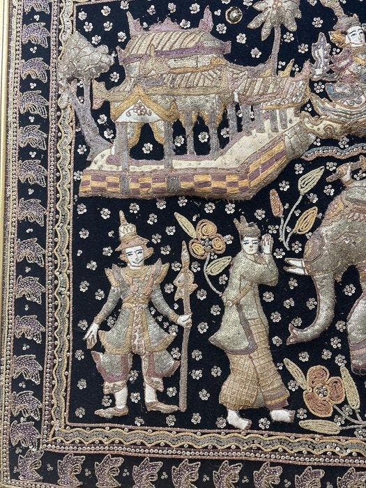 kalaga - Wandtapijt - 90 cm - 117 cm, Antiek en Kunst, Kunst | Niet-Westerse kunst