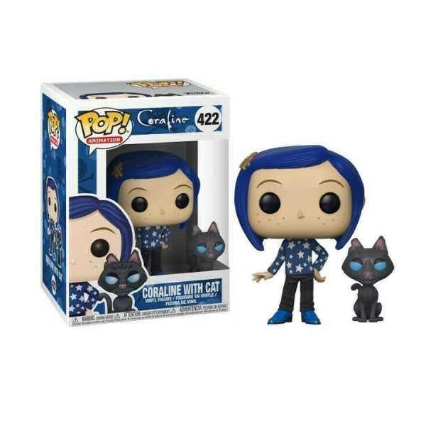Funko Pop!  Coraline - Coraline with Cat #422, Collections, Jouets miniatures, Envoi