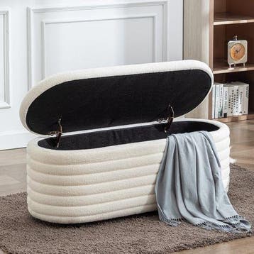 Zitbank met opbergmruimte - Opbergkist - Beige - Wahson, Maison & Meubles, Verzenden