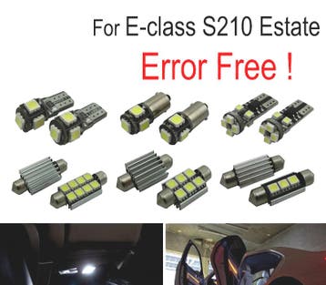 Kit 17 Ampoules Led Intérieur Pour Mercedes Classe E S210 Br, Verzenden