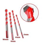 Set van 4 glas-, spiegel-, metaal- en tegelboren (5, 6, 8,, Verzenden, Nieuw