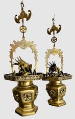 Wierookbrander - Verguld brons - Koro wierookbranders