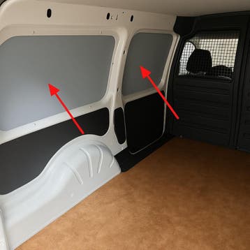 Complete set zij- en portierbescherming 5mm grijs – VW Caddy, Verzenden, Nieuw