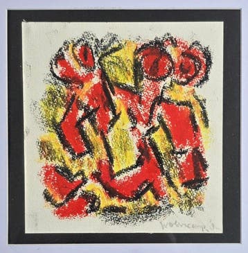 Theo Wolvecamp (1925-1992) - Abstracte compositie
