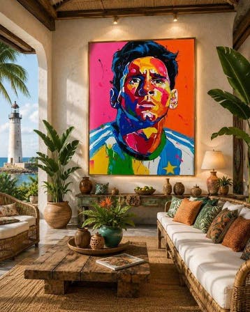 Karlos 130 x 89 cm - Messi Abstracto