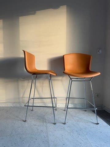 Knoll - Harry Bertoia - Tabouret (2) - chromé - Tabouret