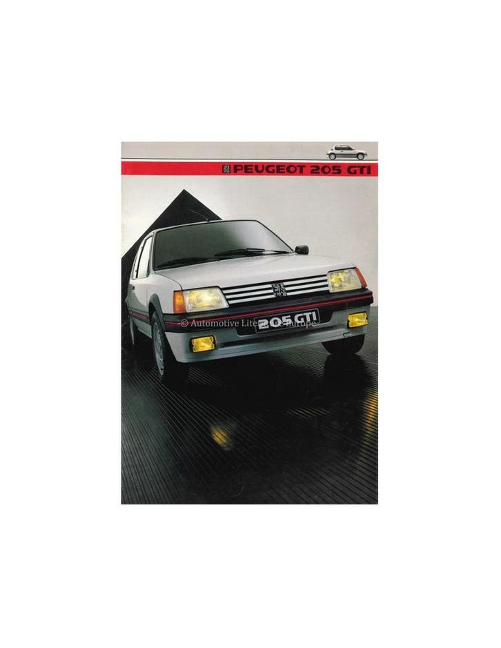 1984 PEUGEOT 205 GTI BROCHURE NEDERLANDS, Livres, Autos | Brochures & Magazines