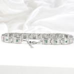 Zonder minimumprijs - Armband Verguld Smaragd - Diamant -