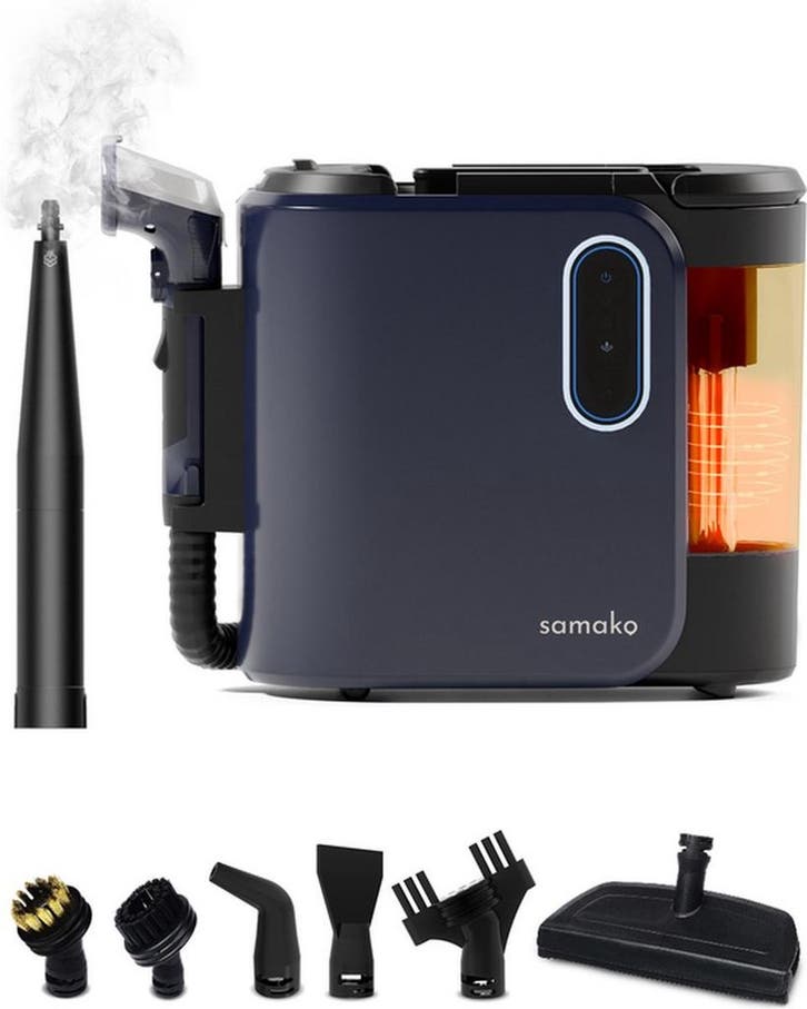 Samako Tapijtreiniger PRO 1800W – Stoomreiniger en, Elektronische apparatuur, Stofzuigers, Zo goed als nieuw, Verzenden