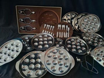Letavernier - Tafelservies (35) - Inox - Slakkenservies