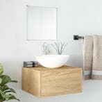 vidaXL 2-delige Badkamermeubelset bewerkt hout eikenkleurig, Verzenden, Nieuw