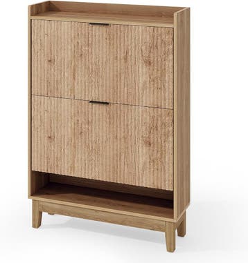 Schoenenkast - Schoenenrek - 80x24x116 cm - Bruin - Tribesig, Verzenden, Nieuw