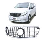 Calandre Pour Mercedes Vito W447 14-19 Noir Chromé, Autos : Pièces & Accessoires, Verzenden