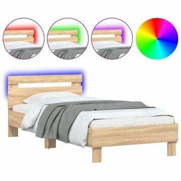 Bed 90x200 met LED - 34% korting - Retour deal! (bedframe), Huis en Inrichting, Slaapkamer | Bedden, Verstelbaar, 90 cm, Eenpersoons