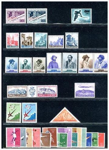 Saint-Marin 1929/1983 - Sélection de timbres et de feuillets