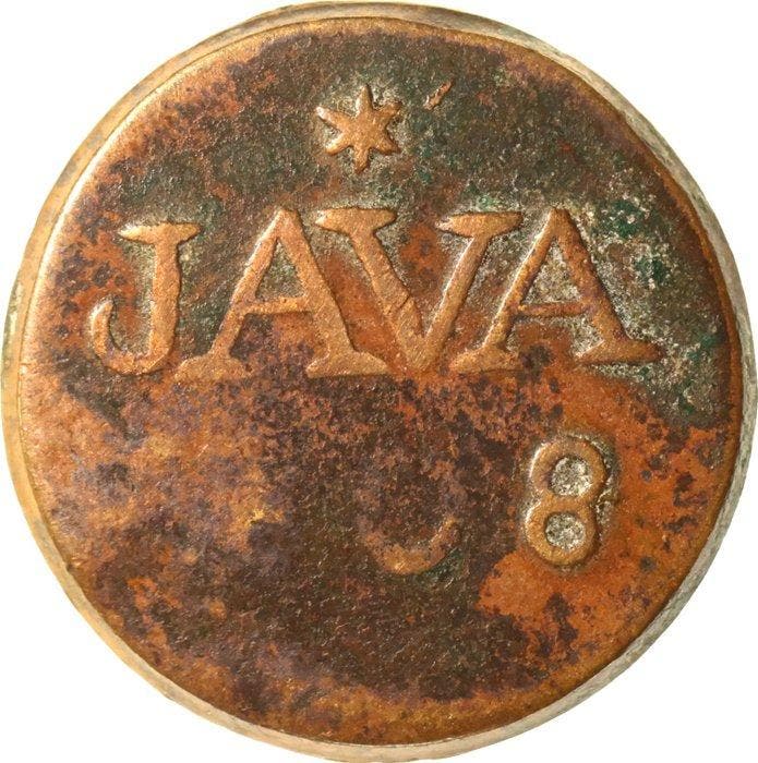 Nederlands-Indië - Java. Duit 1808, 1809 & 1810 (3, Timbres & Monnaies, Monnaies | Pays-Bas