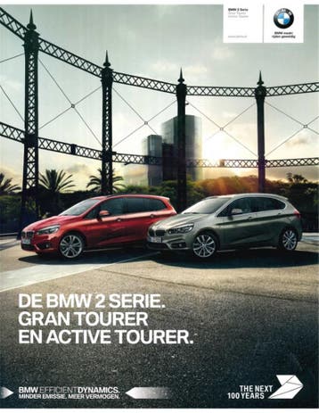 2016 BMW 2 SERIE GRAN | ACTIVE TOURER BROCHURE NEDERLANDS, Nieuw