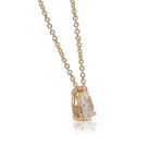 Ketting met hanger - 18 karaat Geel goud - 1.01ct. tw.