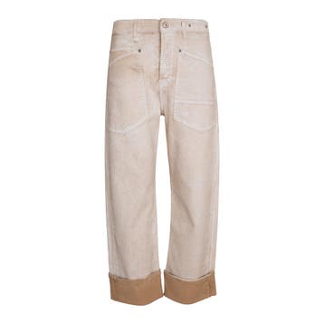 MAC • bruine Baggy straight jeans • 36, Bruin, Verzenden, MAC, Nieuw