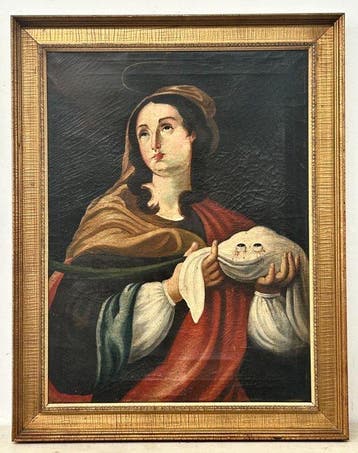 Italiaanse school (XVIII) - Santa Lucia - NO RESERVE