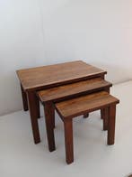 Set bijzettafels - Eik - Drie bijzettafeltjes