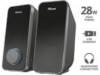 Trust -  - Arys 2.0 Speakerset  - Zwart, Audio, Tv en Foto, Luidsprekerboxen, Verzenden, Nieuw, 60 tot 120 watt, Overige merken