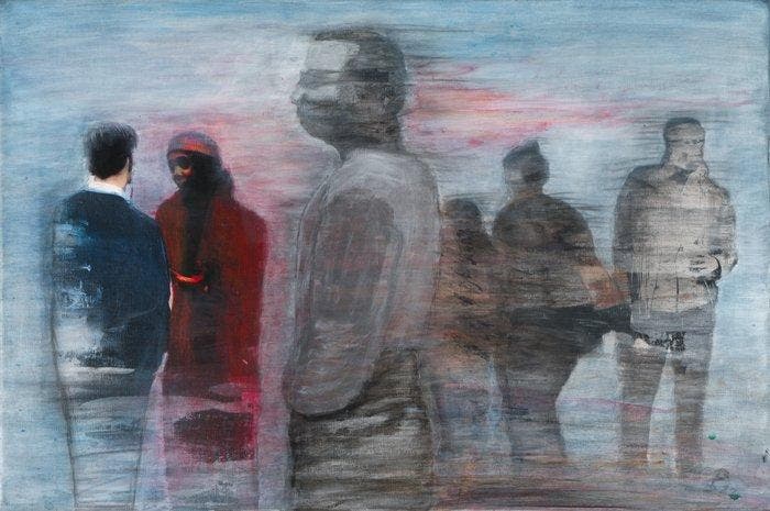 Peter Stahr - Rush Hour, Antiquités & Art, Art | Peinture | Moderne