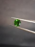 Natural Diopside - 0.625 ct - round - 5mm - green - chromium, Verzenden