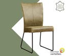 Leren eetkamerstoel Mate - Vintage Olive (olijf/groen) -, Huis en Inrichting, Stoelen, Overige kleuren, Nieuw, Ophalen of Verzenden