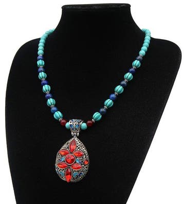 Lapis lazuli - Robijn - howliet-turkoois - boeddhistische