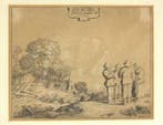 Pieter de Molijn (1595-1661) - Landschaft mit Figurengruppe, Antiek en Kunst