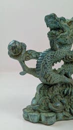 Mooi beeld Chinese Geluksdraak - Brons - China (Zonder