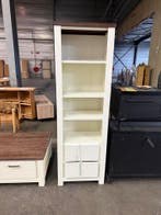 Boekenkast landelijk wit + smoke brown (nieuw, outlet), Nieuw, Overige houtsoorten
