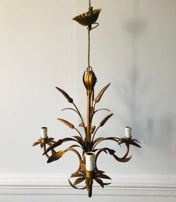 Plafondlamp - Florentin, tarwehalm - Metaal - Florentijnse
