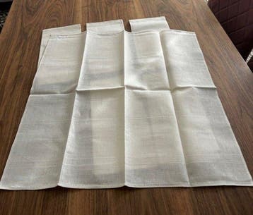 Tovaglioli in puro lino nuovi - Servet (6) - 60 cm - 60 cm -