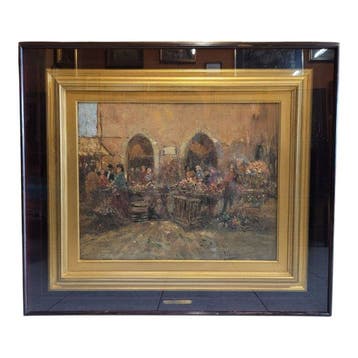 Gustavo Pisani (1877-1948) - Mercatino