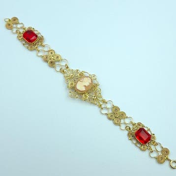 Sans prix de réserve - Bracelet Argent, Plaqué or - 71.00ct.